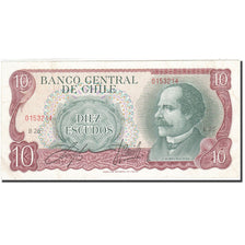 Banknote, Chile, 10 Escudos, 1967-1976, Undated, KM:142Aa, EF(40-45)