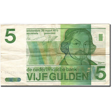 Netherlands, 5 Gulden, 1973, KM:95a, 1973-03-28, VF(20-25)