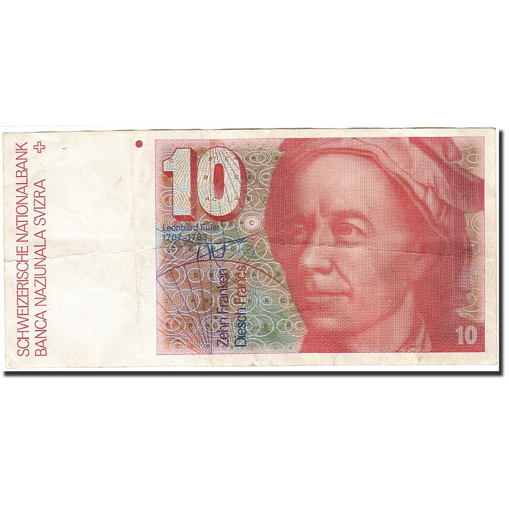 Banknote, Switzerland, 10 Franken, 1976-1979, 1979, KM:53a, VF(20-25)