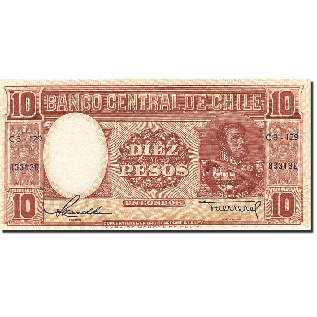 Banknote, Chile, 10 Pesos = 1 Condor, 1947-1948, Undated (1947-1958), KM:111