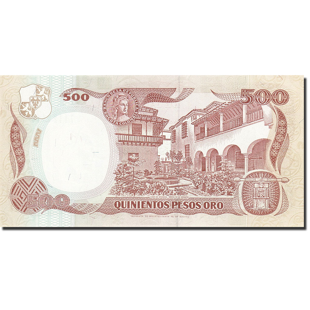 Billet, Colombie, 500 Pesos Oro, 1986-1987, 1992-03-02, KM:431A, NEUF
