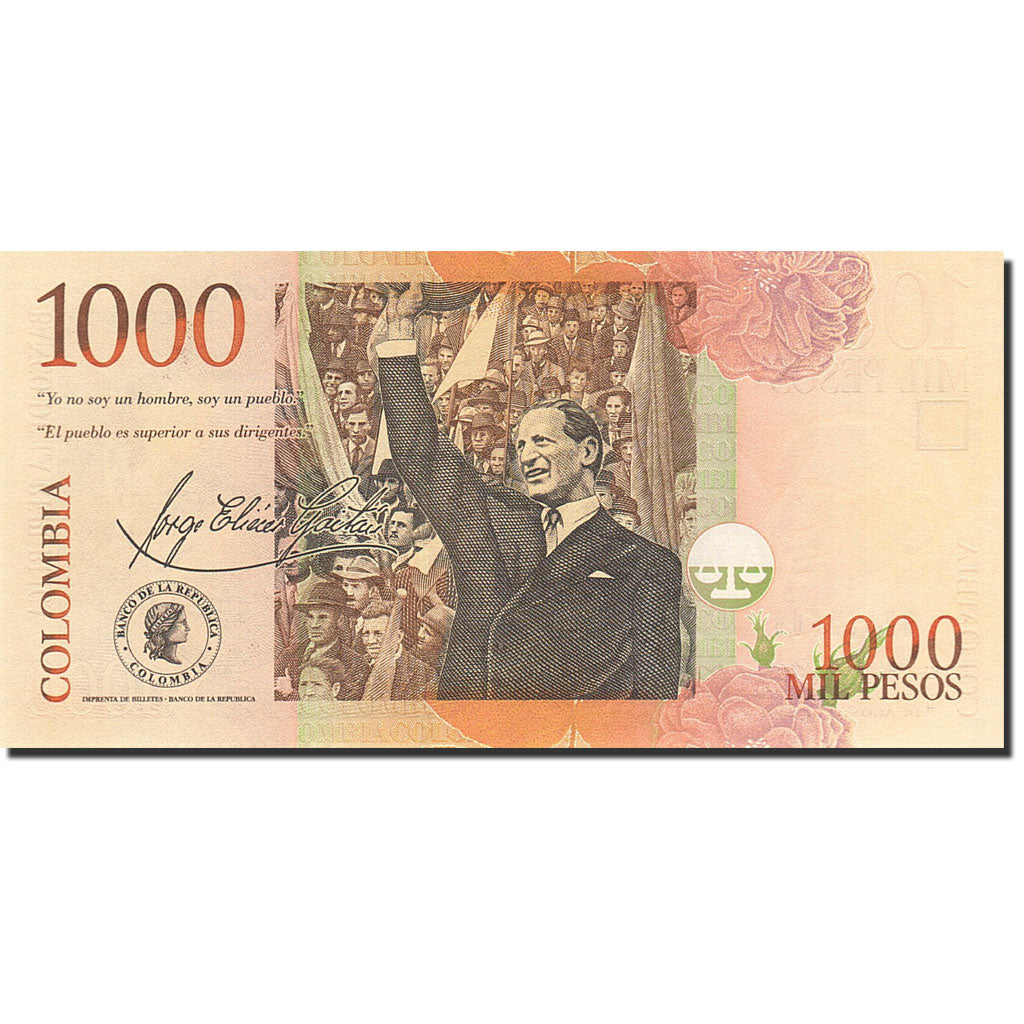 Banconote, Colombia, 1000 Pesos, 2000, KM:450a, 2001-08-07, FDS