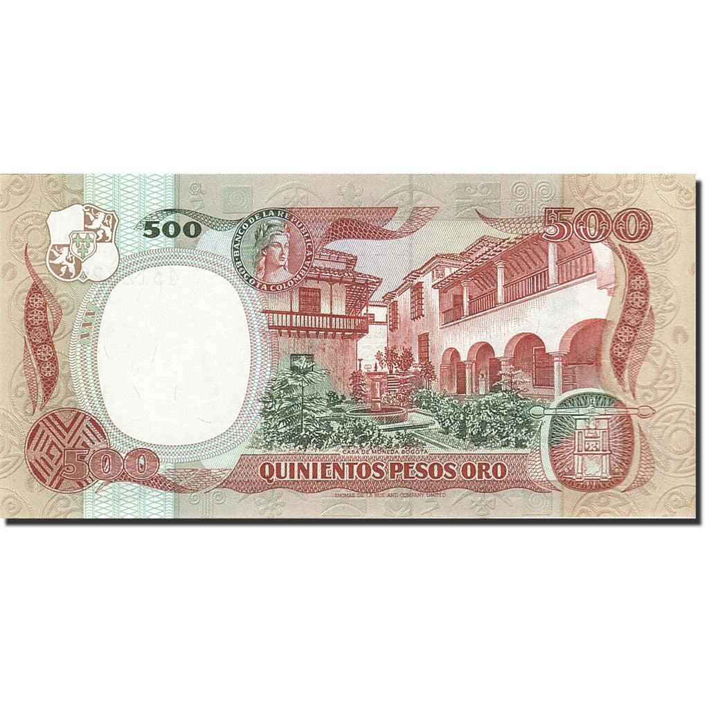 Billete, 500 Pesos Oro, 1980-1982, Colombia, KM:423c, 1985-10-12, UNC