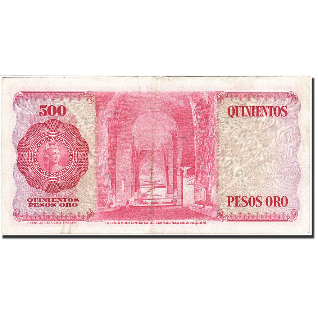 Banknote, Colombia, 500 Pesos Oro, 1972-1973, 1973-08-07, KM:416a, EF(40-45)