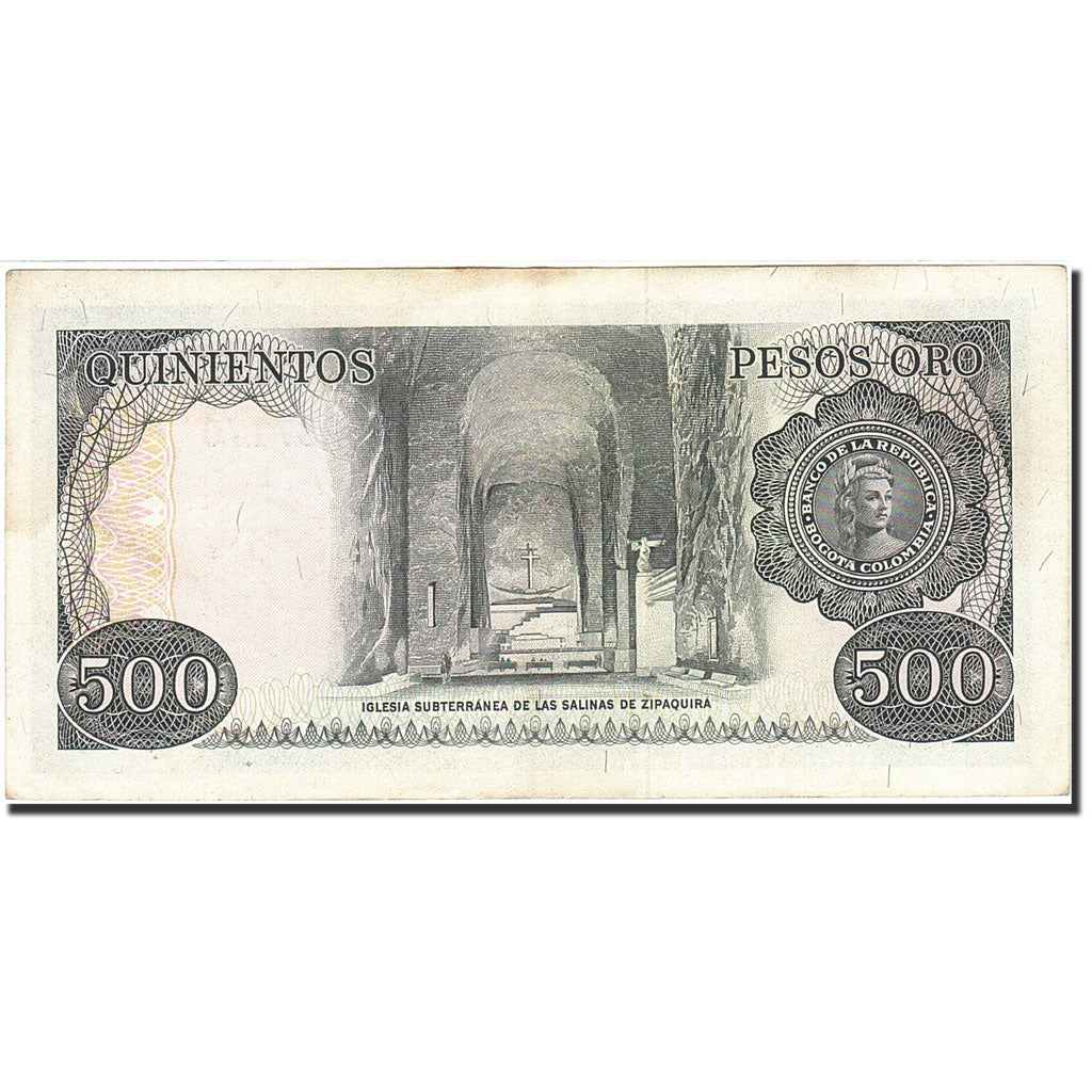 Colombie, 500 Pesos Oro, 1977-1979, 1979-04-01, KM:420b, TTB