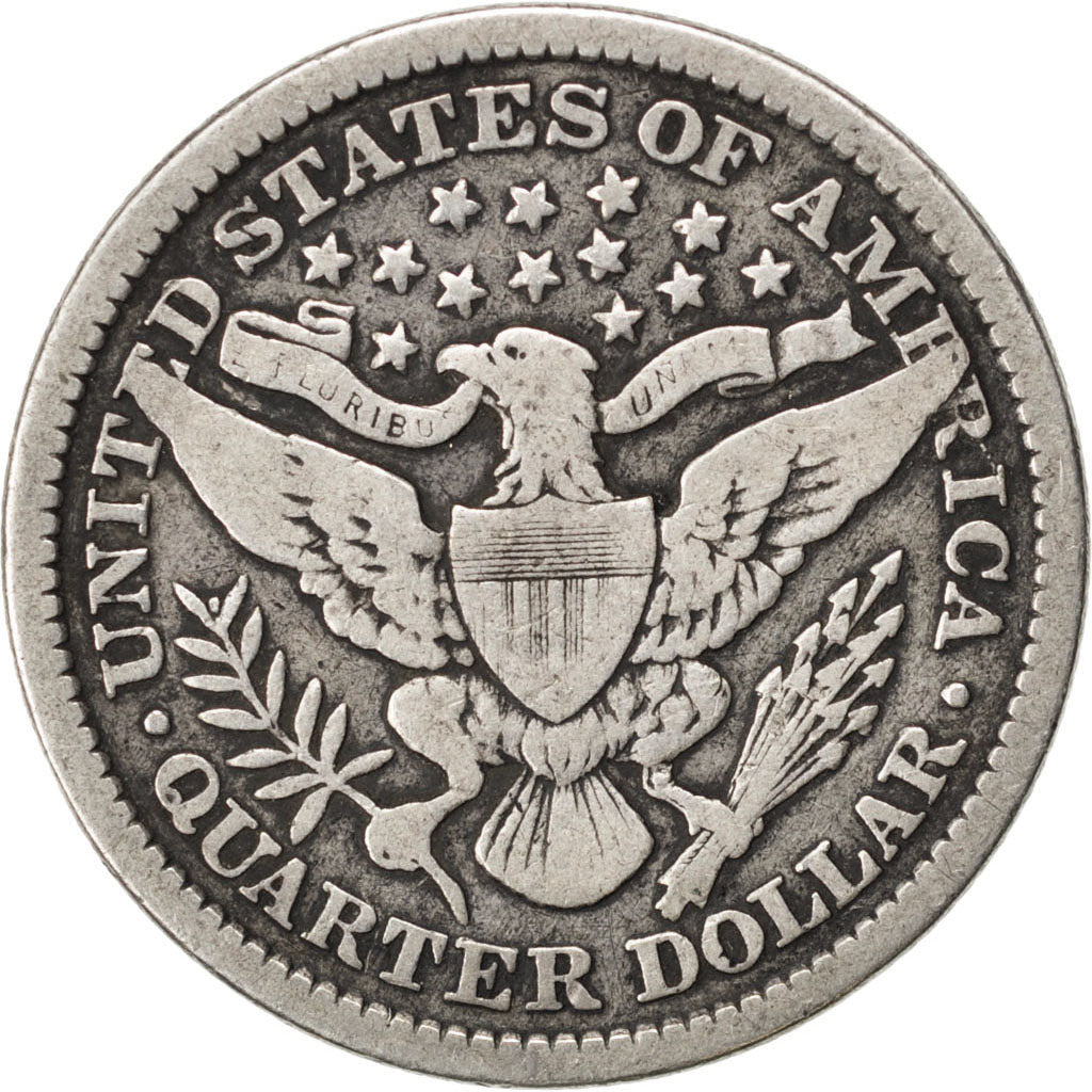 UNITED STATES, Barber Quarter, Quarter, 1893, U.S. Mint, KM #114, VF(20-25),...