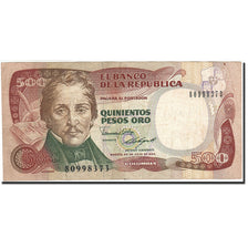 Colombia, 500 Pesos Oro, 1986-1987, KM:431, 1986-07-20, VF(20-25)
