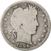 UNITED STATES, Barber Quarter, Quarter, 1896, U.S. Mint, KM #114, VG(8-10),...
