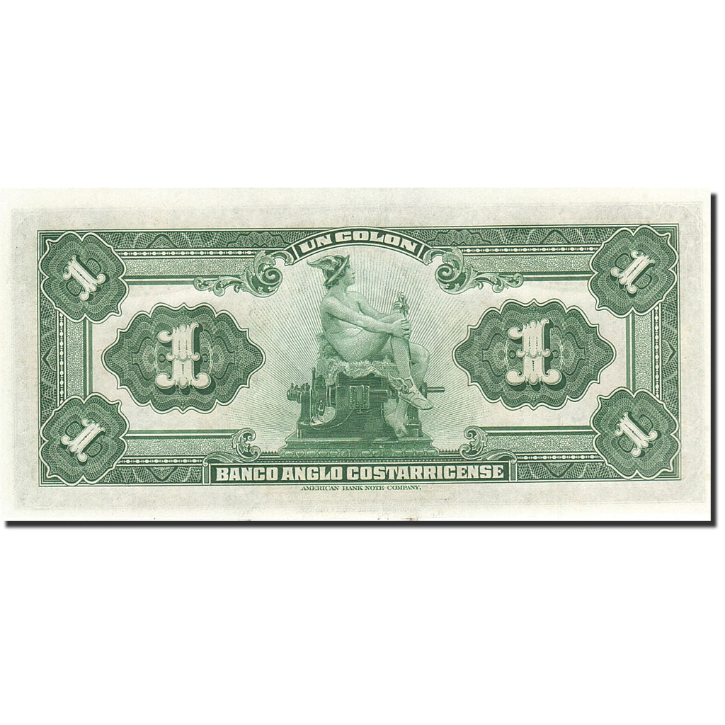 Banknote, Costa Rica, 1 Colon, 1917, 1917, KM:S121r, UNC(65-70)