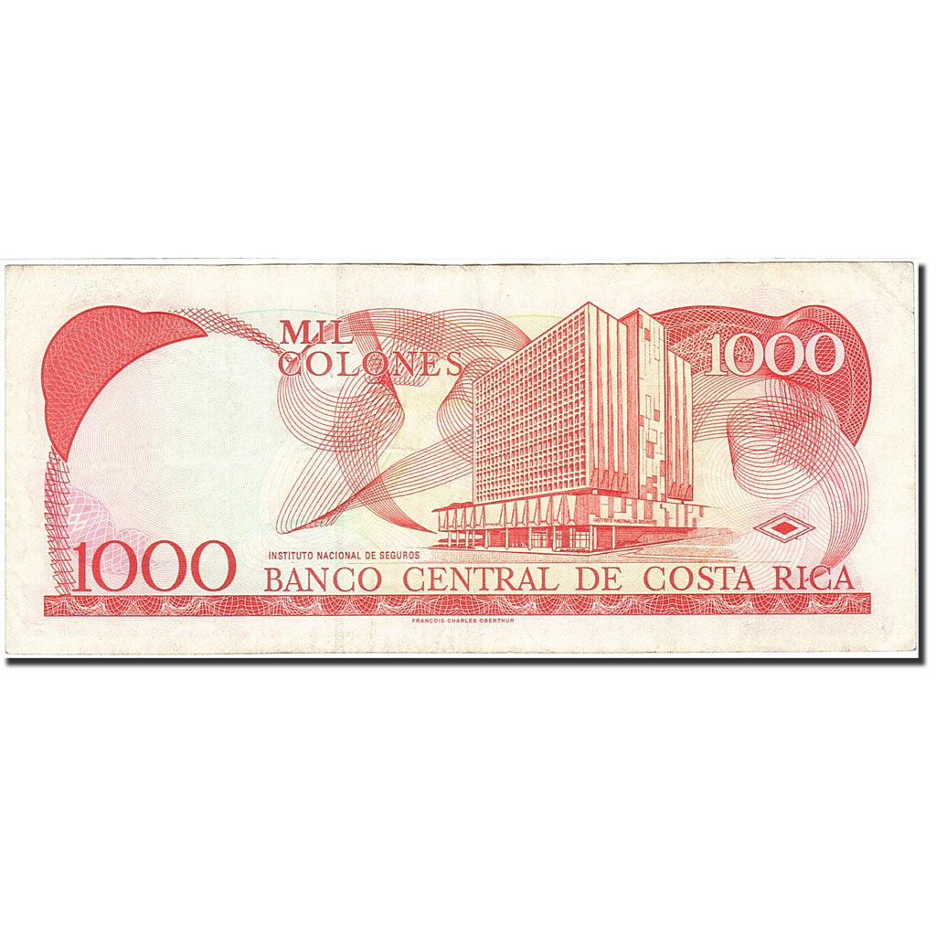 Banknote, Costa Rica, 1000 Colones, 1993-1997, 1999-02-24, KM:264c, VF(20-25)