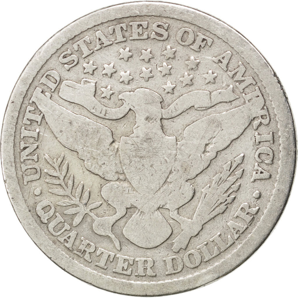 UNITED STATES, Barber Quarter, Quarter, 1898, U.S. Mint, KM #114, VG(8-10),...