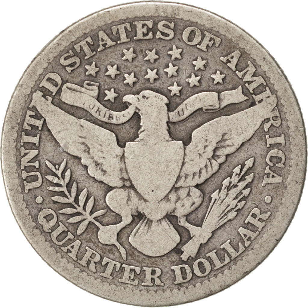 Stati Uniti, Barber Quarter, Quarter, 1900, U.S. Mint, New Orleans, B+, Argen...