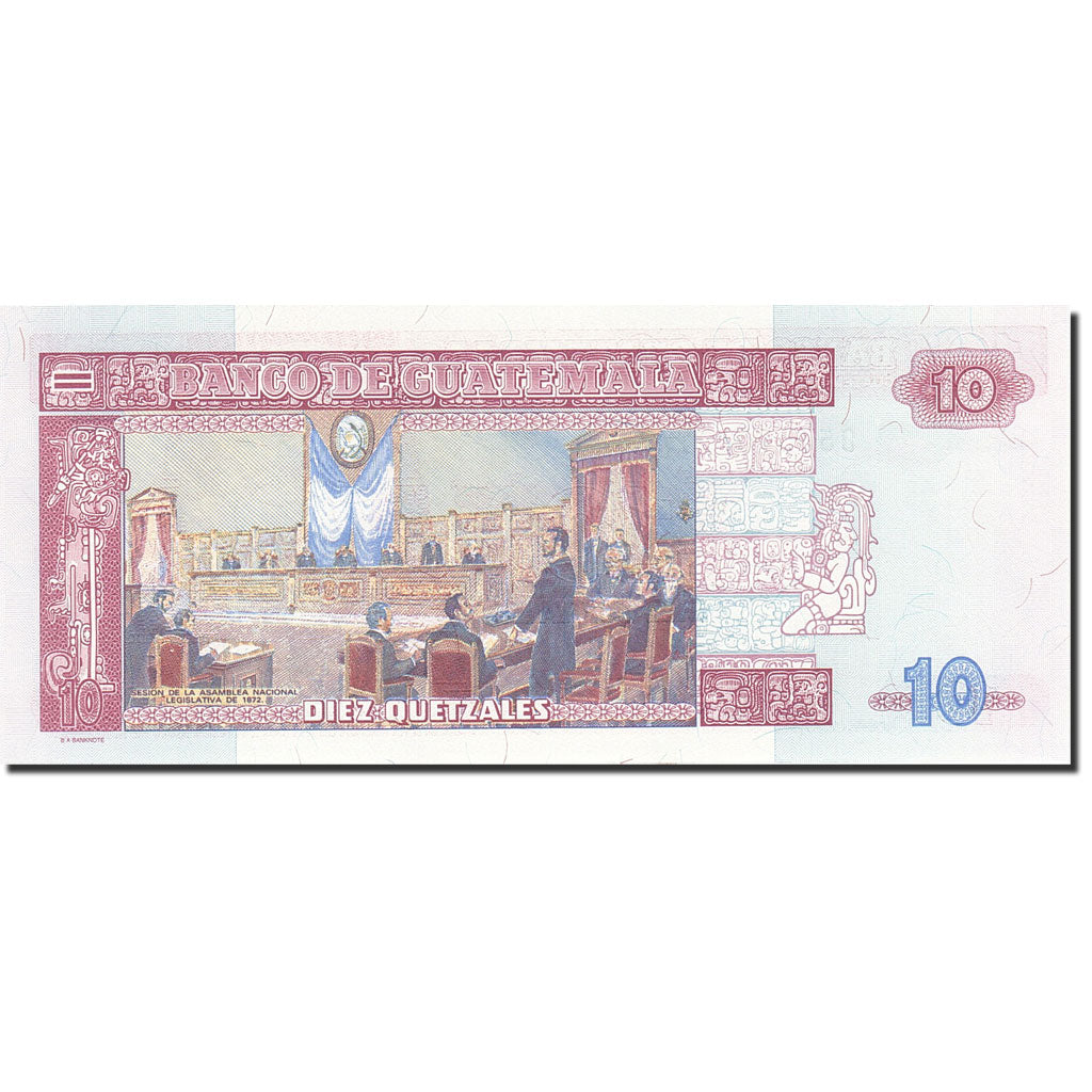 Banknote, Guatemala, 10 Quetzales, 1998-1999, 1998-07-29, KM:101, UNC(65-70)