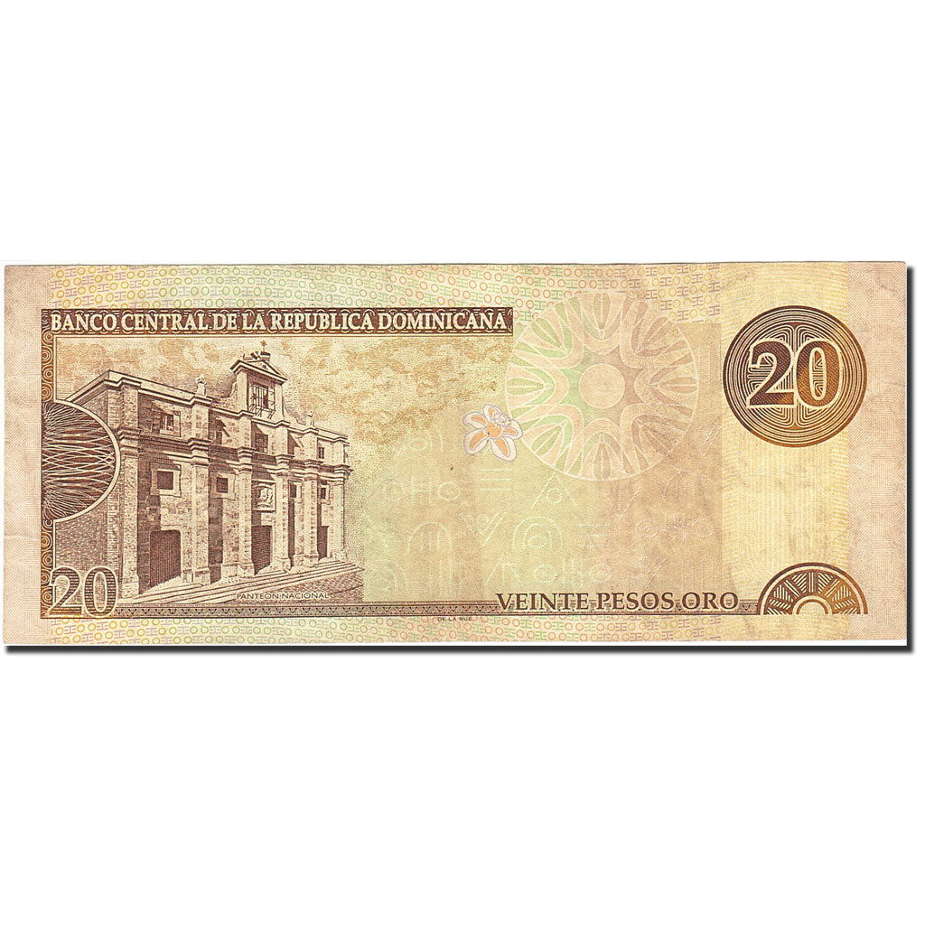 Banknote, Dominican Republic, 20 Pesos Oro, 2001-2002, 2001, KM:169a, EF(40-45)