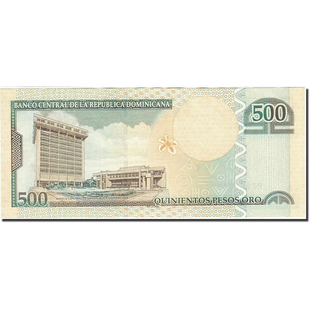 Dominican Republic, 500 Pesos Oro, 2001-2002, KM:172b, 2003, AU(55-58)