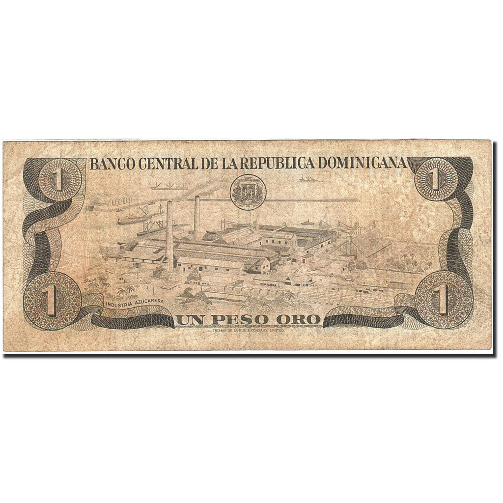 Billete, 1 Peso Oro, 1977-1980, República Dominicana, KM:117a, 1980-1982, BC