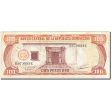 Banknot, Republika Dominikany, 100 Pesos Oro, 1991, 1993, KM:136a, VF(30-35)