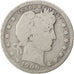 UNITED STATES, Barber Quarter, Quarter, 1906, U.S. Mint, KM #114, VG(8-10),...
