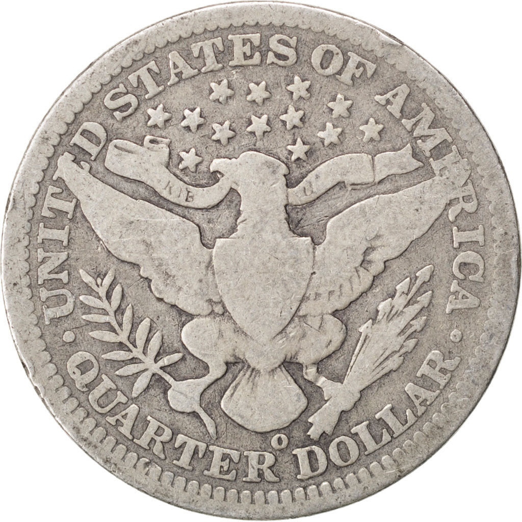 UNITED STATES, Barber Quarter, Quarter, 1906, U.S. Mint, KM #114, VG(8-10),...