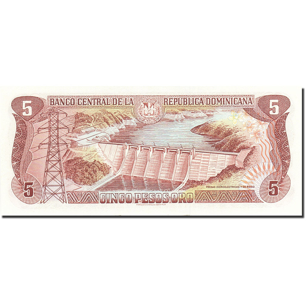 Banknote, Dominican Republic, 5 Pesos Oro, 1996-1997, 1997, KM:152a, UNC(64)