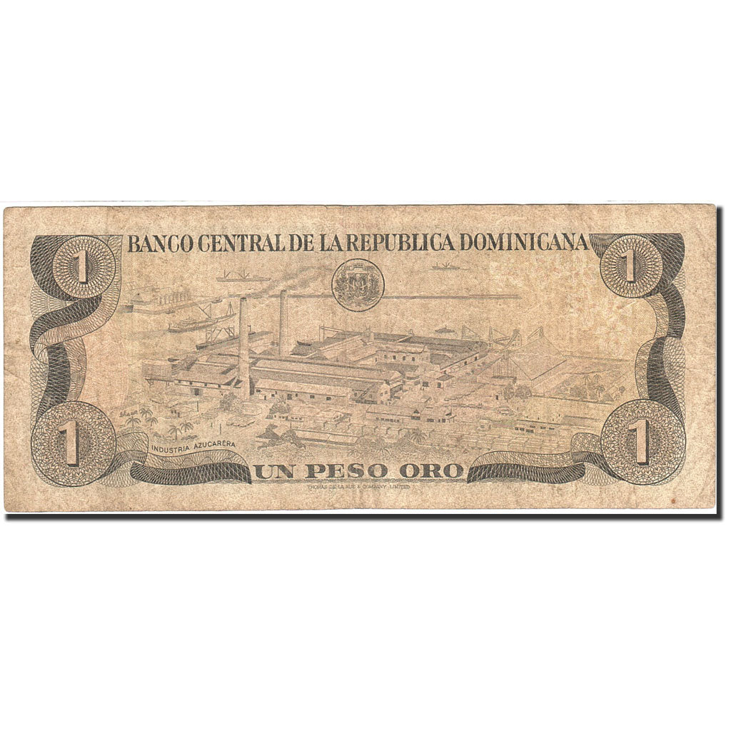 República Dominicana, 1 Peso Oro, 1977-1980, KM:117a, 1980-1982, BC