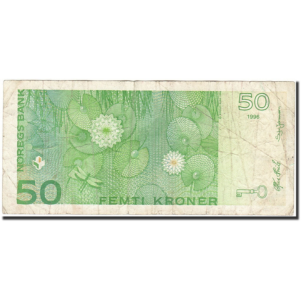 Norway, 50 Kroner, 1996, 1996, KM:46a, VF(20-25)