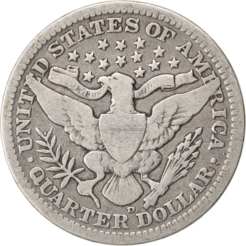 UNITED STATES, Barber Quarter, Quarter, 1909, U.S. Mint, KM #114, VF(20-25),...