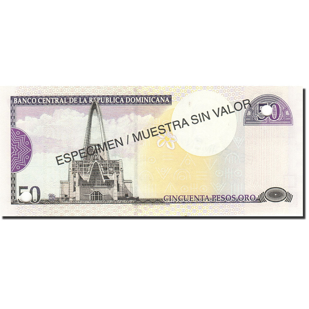 Banknote, Dominican Republic, 50 Pesos Oro, 2001-2002, 2000, KM:161s, UNC(65-70)