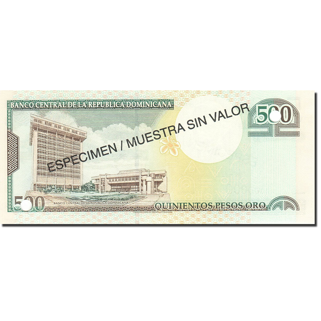 Billete, 500 Pesos Oro, 2000, República Dominicana, KM:162s, 2000, UNC