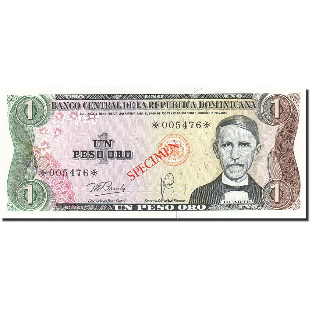 Billet, Dominican Republic, 1 Peso Oro, 1977-1980, 1978, KM:116s, SPL
