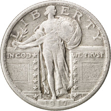 UNITED STATES, Standing Liberty Quarter, Quarter, 1917, U.S. Mint, KM #145,...