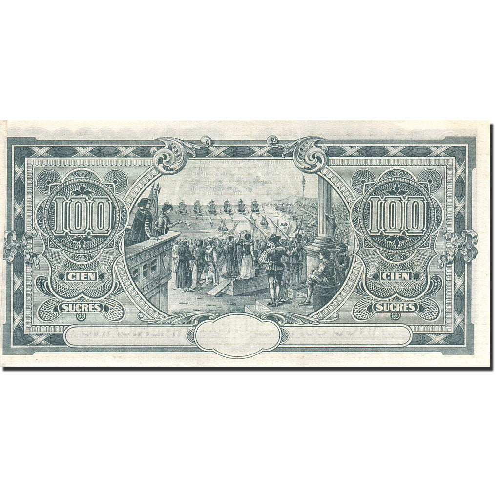 Banknote, Ecuador, 100 Sucres, 1920, 1920-01-02, KM:S254, AU(55-58)