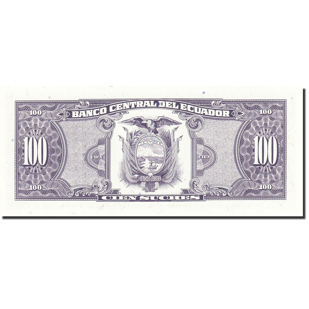 Banknote, Ecuador, 100 Sucres, 1984-1988, 1992-3-9, KM:123Ab, UNC(65-70)