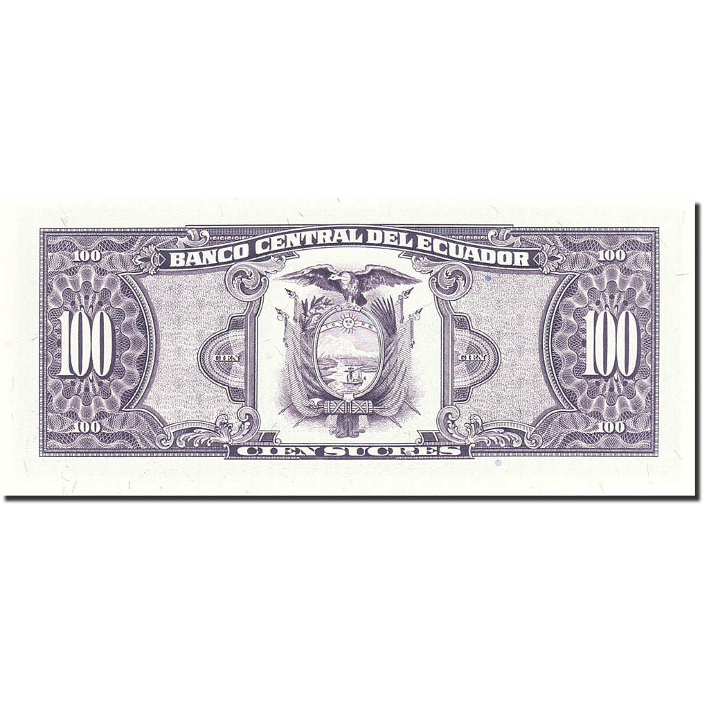 Banknote, Ecuador, 100 Sucres, 1984-1988, 1991-10-11, KM:123Aa, UNC(65-70)