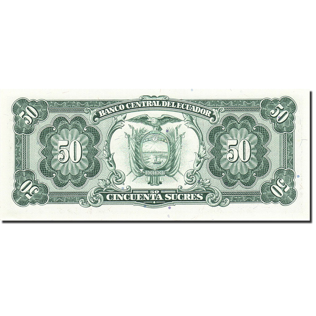 Banknote, Ecuador, 50 Sucres, 1984-1988, 1988-11-22, KM:122a, UNC(64)