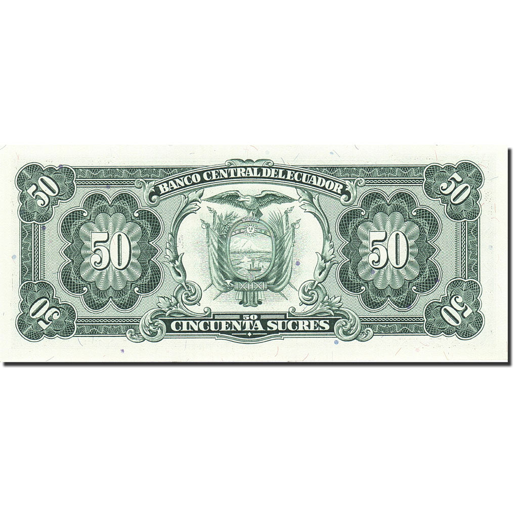 Banknote, Ecuador, 50 Sucres, 1984-1988, 1988-11-22, KM:122a, UNC(63)