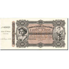 Uruguay, 10 Pesos, 1883, 1883-01-01, KM:S242a, UNC(60-62)