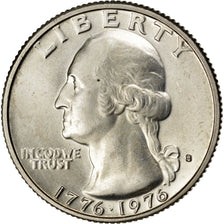 UNITED STATES, Washington Quarter, Quarter, 1976, U.S. Mint, KM #204a, MS(63),..