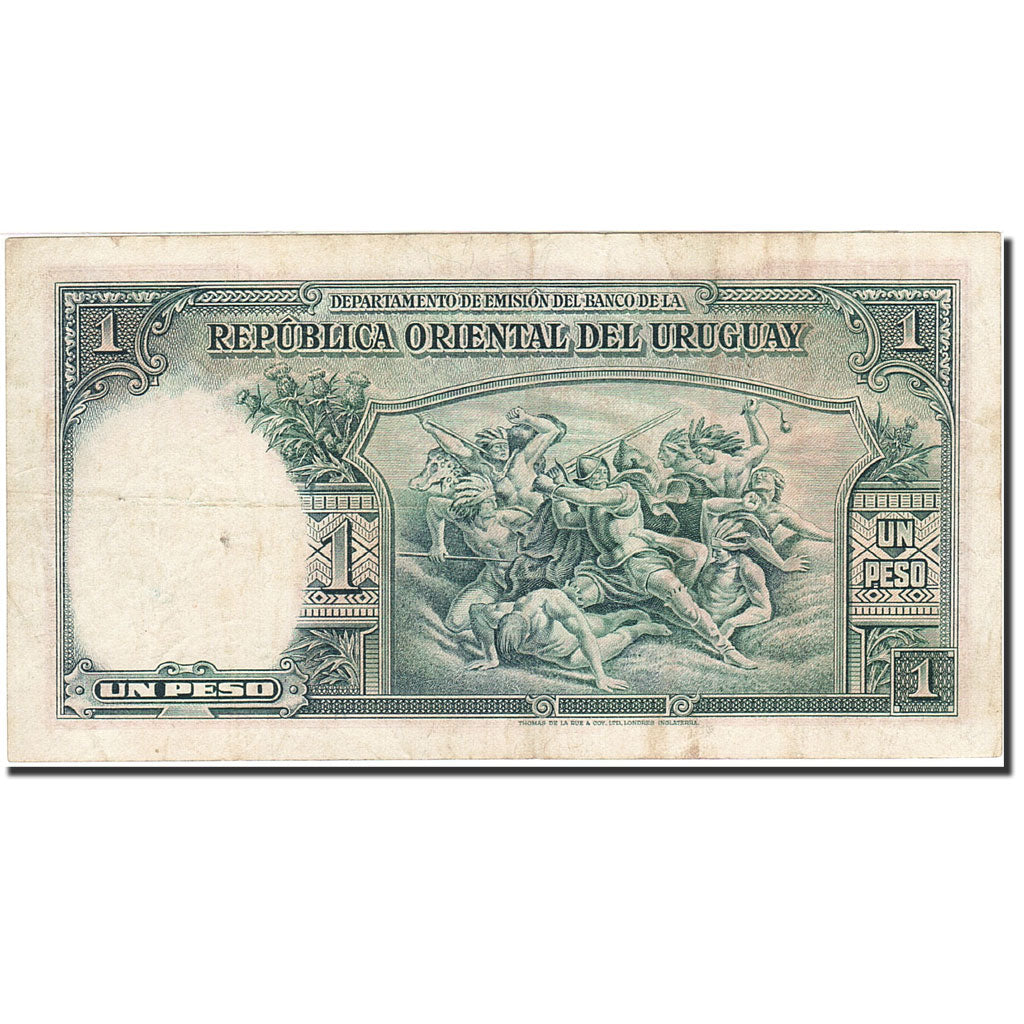 Banknote, Uruguay, 1 Peso, 1935, 1935-08-14, KM:28a, EF(40-45)