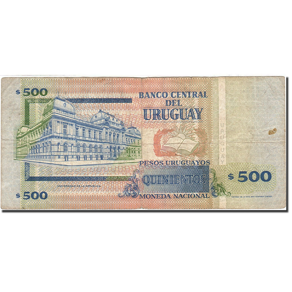 Uruguay, 500 Pesos Uruguayos, 1994-1997, KM:78a, 1994, BC