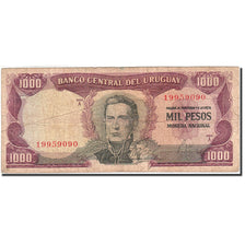 Uruguay, 1000 Pesos, 1967, KM:49a, Undated (1967), TB