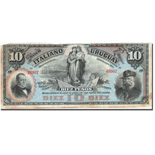 Uruguay, 10 Pesos, 1887, KM:S212a, 1887-09-20, TTB