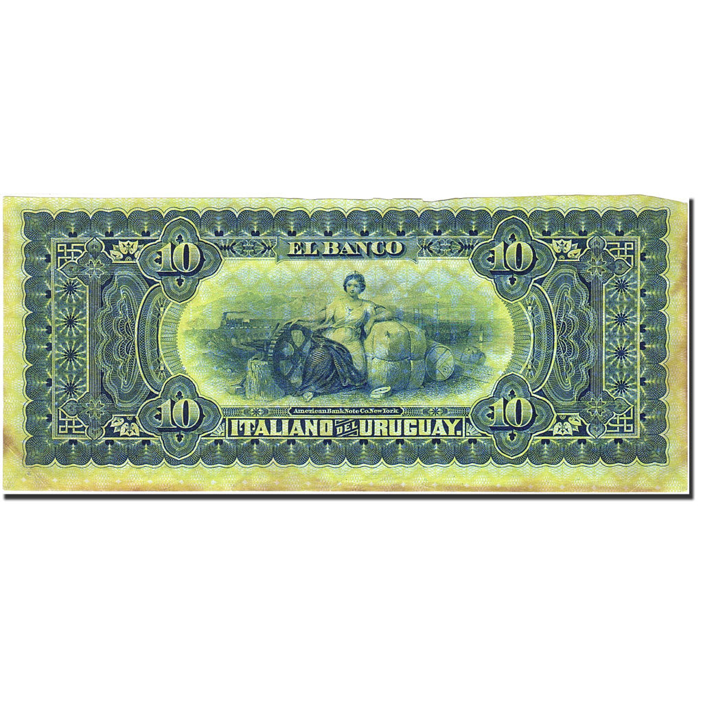 Uruguay, 10 Pesos, 1887, 1887-09-20, KM:S212a, EF(40-45)
