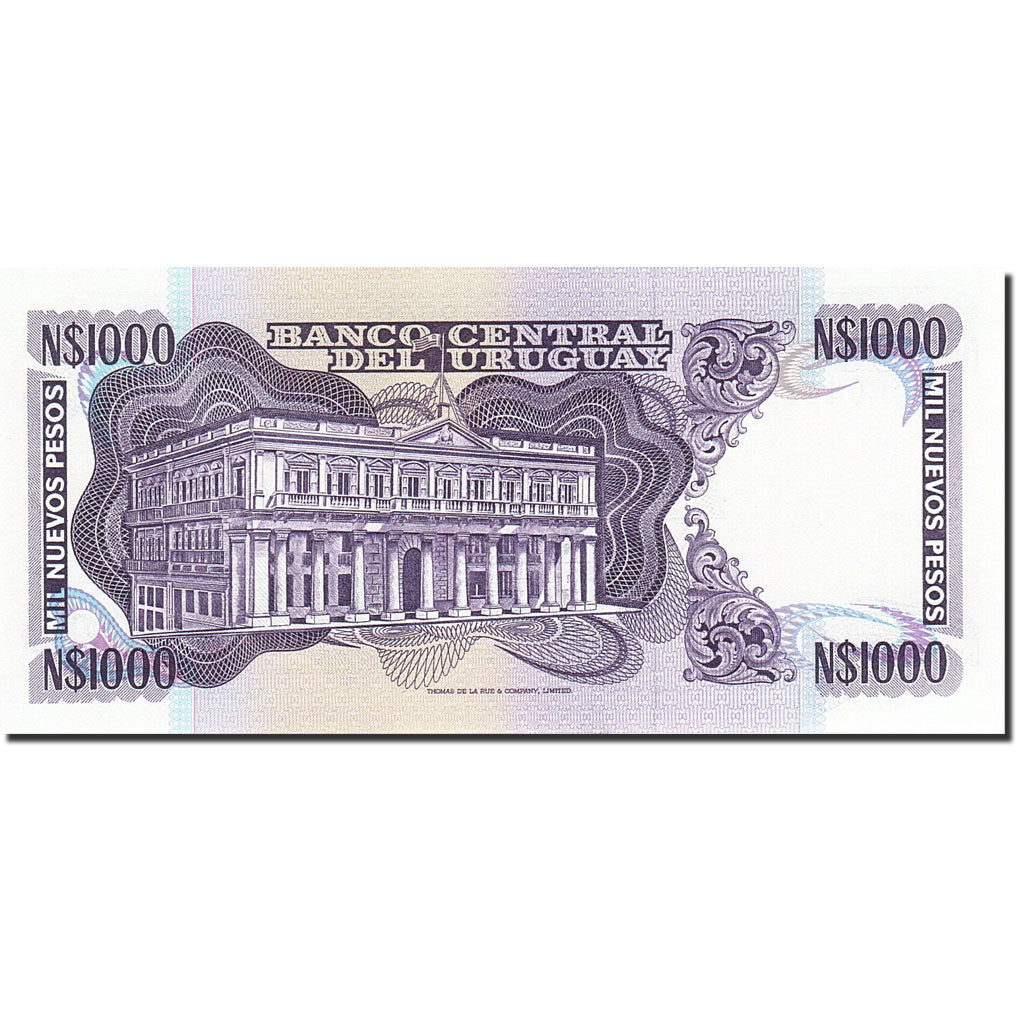 Banknote, Uruguay, 1000 Nuevos Pesos, 1978-1988, 1991, KM:64Aa, UNC(65-70)