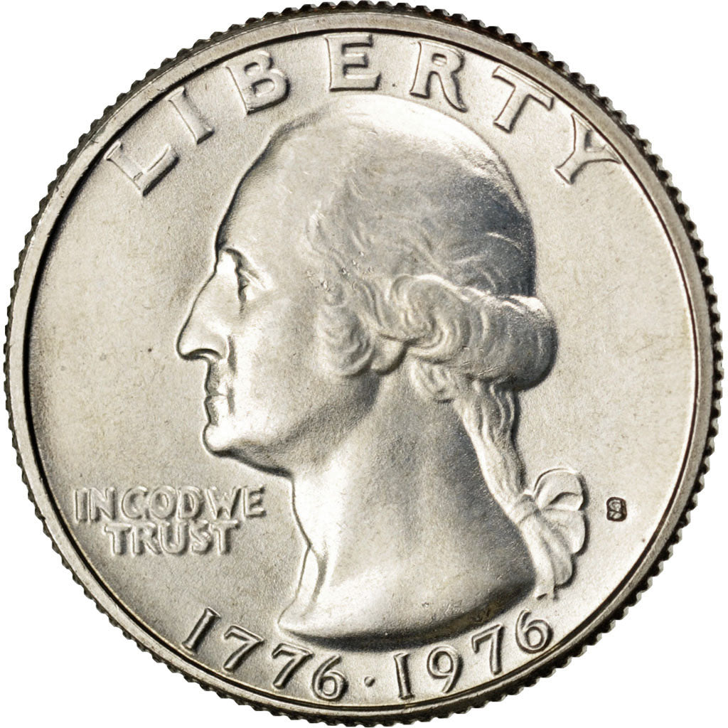 United States, Quarter, 1976, San Francisco, KM #204a, MS(63), Silver, 5.76