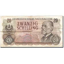 Banknote, Austria, 20 Schilling, 1956-1965, 1956-07-02, KM:136a, VF(20-25)