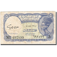 Banknote, Egypt, 5 Piastres, 1940, Undated, KM:182e, VF(20-25)