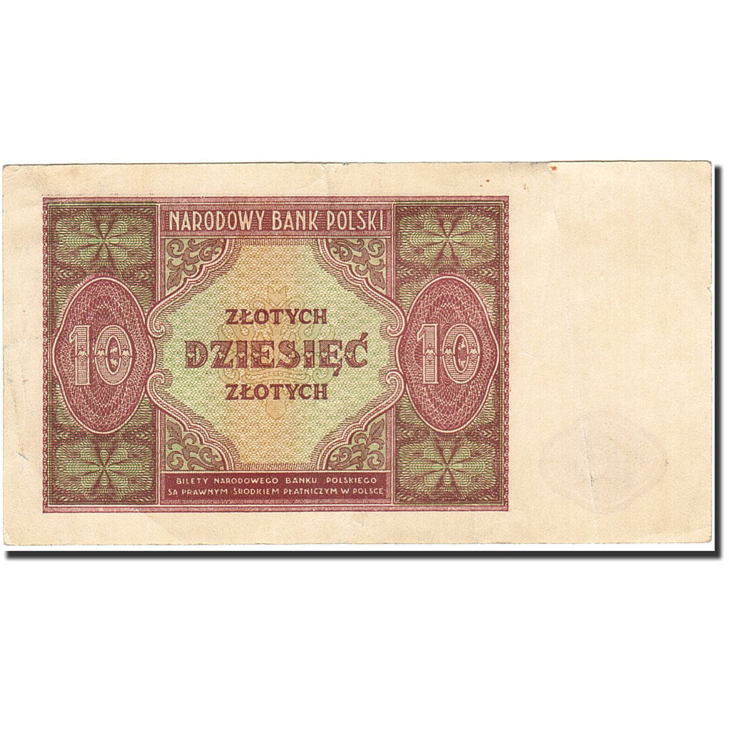 Poland, 10 Zlotych, 1946, 1946-05-15, KM:126, EF(40-45)
