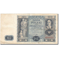 Poland, 20 Zlotych, 1936, 1936-11-11, KM:77, VF(20-25)