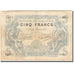 Algeria, 5 Francs, 1903-1912, 1924-08-21, KM:71b, VF(20-25)